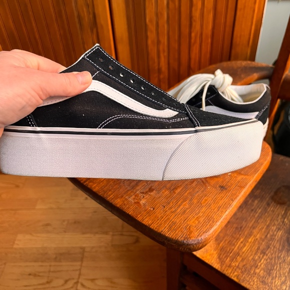 Size 9 - VANS Old Skool Stackform Black White - Picture 2 of 3